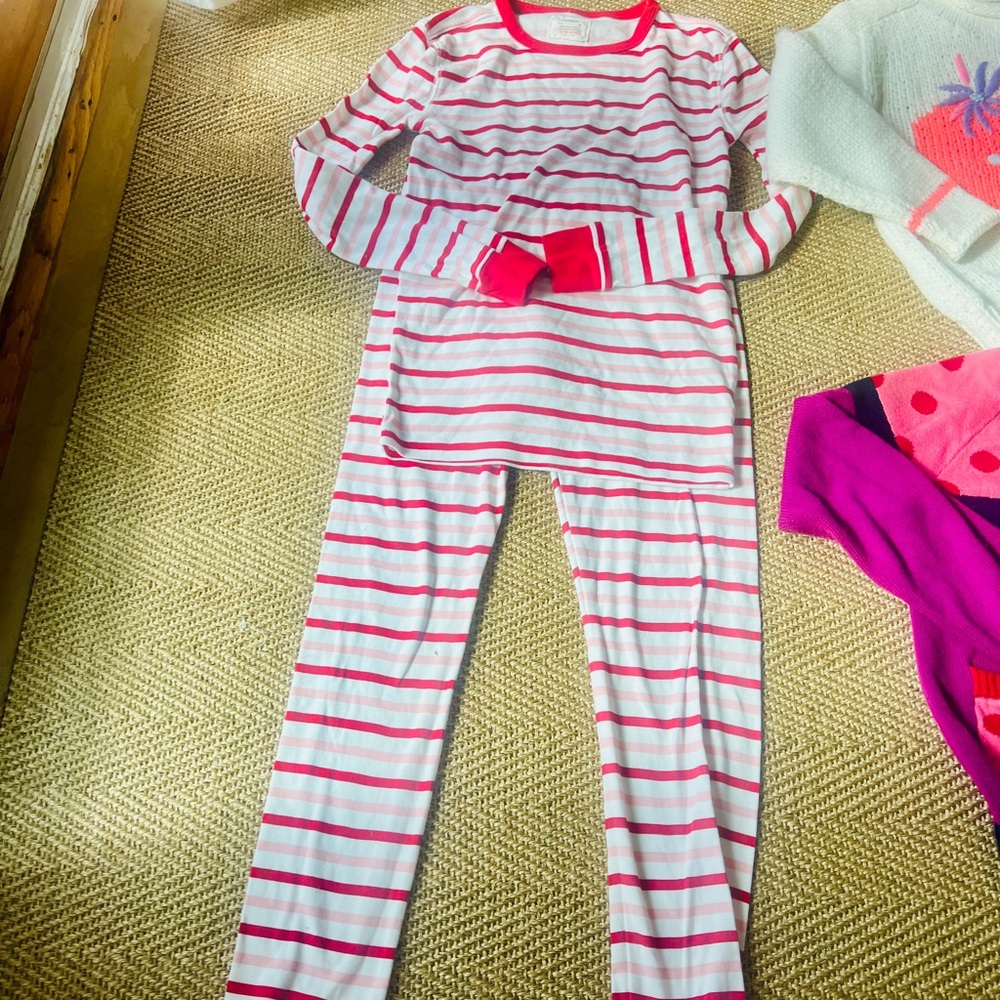 Crewcuts size 12 candy striped pajamas - Picture 4 of 4